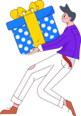 پیش‌نمایش فایل boy-holding-gift-11898785 از پک شخصیت مرد