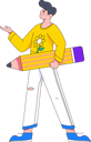 پیش‌نمایش فایل boy-holding-pencil-11898771 از پک شخصیت مرد