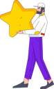 پیش‌نمایش فایل boy-holding-star-11898784 از پک شخصیت مرد