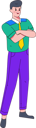 پیش‌نمایش فایل boy-standing-while-folded-hands-11898801 از پک شخصیت مرد