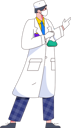 پیش‌نمایش فایل male-doctor-doing-science-experiment-11898816 از پک شخصیت مرد