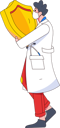 پیش‌نمایش فایل male-doctor-holding-shield-11898812 از پک شخصیت مرد