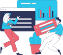 پیش‌نمایش فایل girl-and-man-working-on-business-planning-and-analysis-11897872 از پک کسب و کار