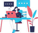 پیش‌نمایش فایل girl-waving-hand-while-talking-about-business-11897898 از پک کسب و کار