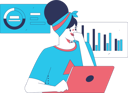 پیش‌نمایش فایل girl-working-on-business-analysis-11897896 از پک کسب و کار