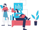 پیش‌نمایش فایل girls-working-on-business-analysis-11897879 از پک کسب و کار