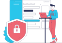 پیش‌نمایش فایل young-man-checking-schedule-while-login-on-website-securely-11897885 از پک کسب و کار