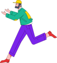 پیش‌نمایش فایل beard-man-showing-something-while-running-11898293 از پک شخصیت مرد