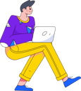 پیش‌نمایش فایل boy-working-on-laptop-11898288 از پک شخصیت مرد