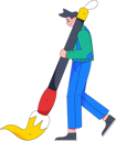 پیش‌نمایش فایل man-doing-painting-11898289 از پک شخصیت مرد