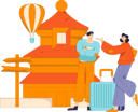 پیش‌نمایش فایل young-couple-travelling-at-china-11905516 از پک سفر