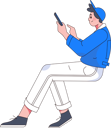 پیش‌نمایش فایل employee-attends-meeting-from-phone-11898912 از پک شخصیت مرد