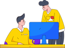 پیش‌نمایش فایل employees-discussing-market-data-11898896 از پک شخصیت مرد
