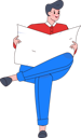 پیش‌نمایش فایل businessman-reading-newspaper-11898832 از پک شخصیت مرد