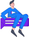 پیش‌نمایش فایل employee-giving-online-presentation-11898842 از پک شخصیت مرد