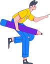 پیش‌نمایش فایل employee-preparing-business-presentation-11898824 از پک شخصیت مرد