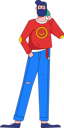 پیش‌نمایش فایل employee-talking-on-phone-11898863 از پک شخصیت مرد