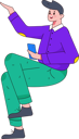 پیش‌نمایش فایل employee-works-on-phone-browser-11898818 از پک شخصیت مرد