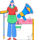 پیش‌نمایش فایل girl-announcing-labor-work-12080647 از پک اعلان