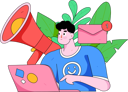 پیش‌نمایش فایل man-getting-marketing-email-notification-12080643 از پک اعلان