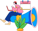 پیش‌نمایش فایل man-working-on-digital-marketing-12080642 از پک اعلان