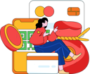 پیش‌نمایش فایل girl-check-payment-12080691 از پک پرداخت