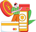 پیش‌نمایش فایل man-doing-mobile-payment-12080686 از پک پرداخت