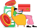 پیش‌نمایش فایل man-doing-online-payment-12080684 از پک پرداخت