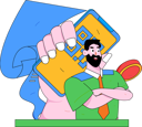 پیش‌نمایش فایل man-doing-qr-code-payment-12080693 از پک پرداخت