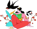پیش‌نمایش فایل girl-reading-book-in-park-12080971 از پک بهار