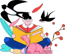 پیش‌نمایش فایل girl-reading-book-in-park-12080973 از پک بهار