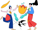 پیش‌نمایش فایل girls-playing-in-park-12080972 از پک بهار