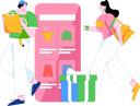 پیش‌نمایش فایل online-shopping-discount-12091674 از پک خرید
