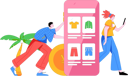پیش‌نمایش فایل people-doing-online-shopping-on-mobile-12091671 از پک خرید