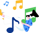 پیش‌نمایش فایل girl-listening-music-on-earphone-12090638 از پک موسیقی