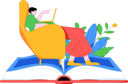 پیش‌نمایش فایل happy-boy-reading-book-12090613 از پک دانش