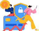 پیش‌نمایش فایل girl-running-while-doing-secure-payment-using-mobile-12090541 از پک امور مالی