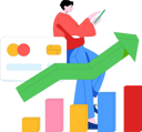 پیش‌نمایش فایل man-getting-financial-growth-12090563 از پک امور مالی