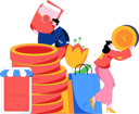 پیش‌نمایش فایل couple-collects-money-for-shopping-12090167 از پک تجارت الکترونیک