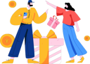پیش‌نمایش فایل couple-receives-financial-discount-on-shopping-12090183 از پک تجارت الکترونیک