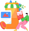 پیش‌نمایش فایل man-purchases-online-products-12090160 از پک تجارت الکترونیک