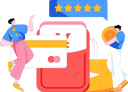 پیش‌نمایش فایل man-reviews-shopping-application-after-online-shopping-12090168 از پک تجارت الکترونیک