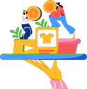 پیش‌نمایش فایل woman-pays-for-cloth-purchase-shopping-12090164 از پک تجارت الکترونیک
