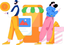 پیش‌نمایش فایل woman-purchases-products-with-digital-money-12090188 از پک تجارت الکترونیک