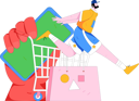 پیش‌نمایش فایل athlete-purchases-sportswear-from-online-website-12090158 از پک تجارت الکترونیک