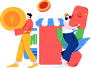پیش‌نمایش فایل couple-saves-money-for-shopping-clothes-12090153 از پک تجارت الکترونیک