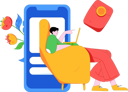 پیش‌نمایش فایل man-reviews-online-products-for-shopping-12090137 از پک تجارت الکترونیک