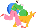 پیش‌نمایش فایل man-runs-behind-dog-12089831 از پک دویدن