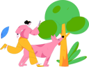 پیش‌نمایش فایل woman-goes-on-morning-walk-with-her-dog-12089841 از پک دویدن