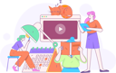 پیش‌نمایش فایل female-book-lover-12111896 از پک روز جهانی کتاب